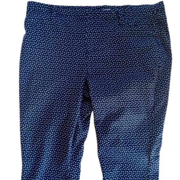 Black and White Polka Dot Skinnies Skinny Pants Size XL - Picture 1 of 2